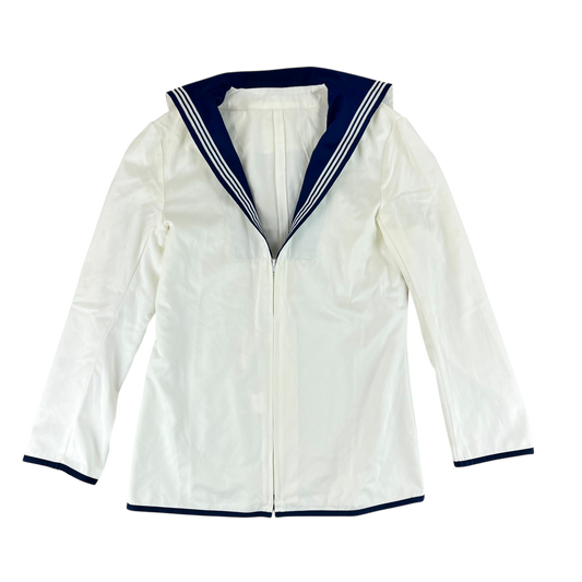 British Royal Navy Class II White Jumper Sailor's Top - Large 182/104