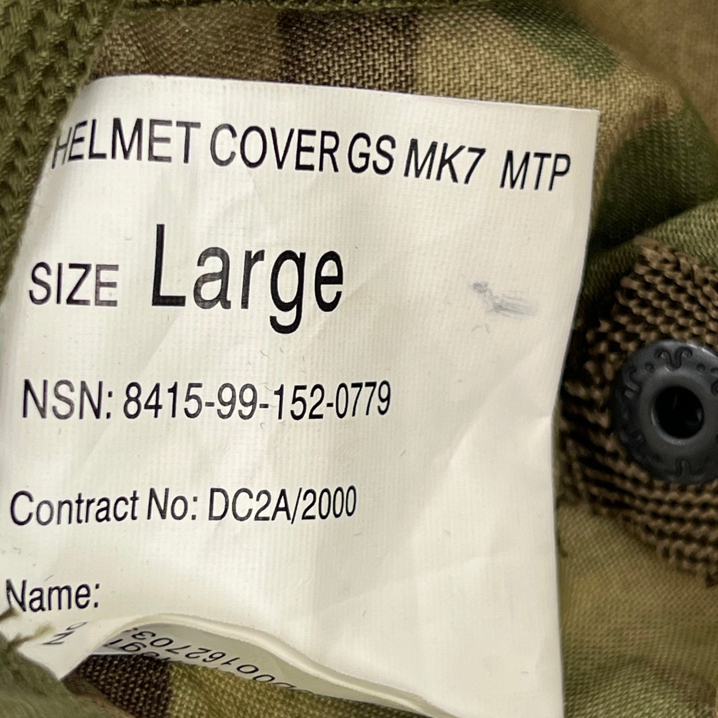 British Army MTP Camouflage Helmet Cover Mk 7 - Large