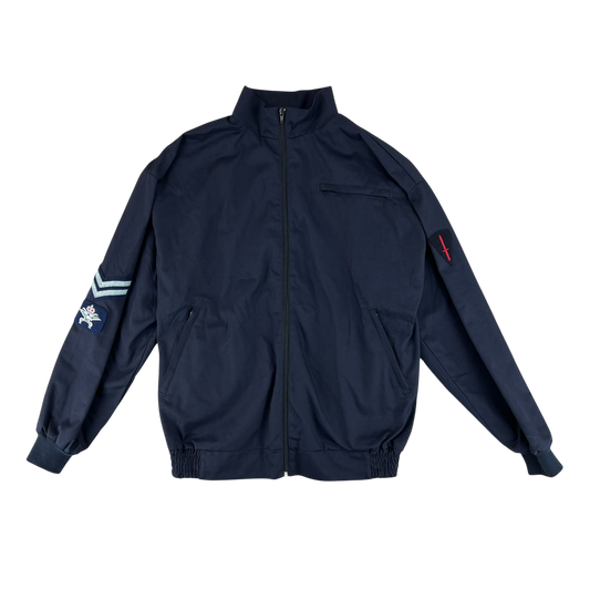 British Army / Tri-Services Navy Blue PTI Tracksuit Top Jacket - Large 180/108