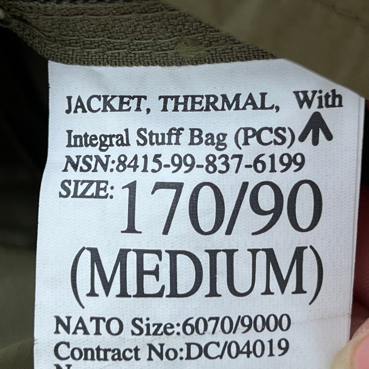 British Army Thermal Buffalo Jacket - Medium