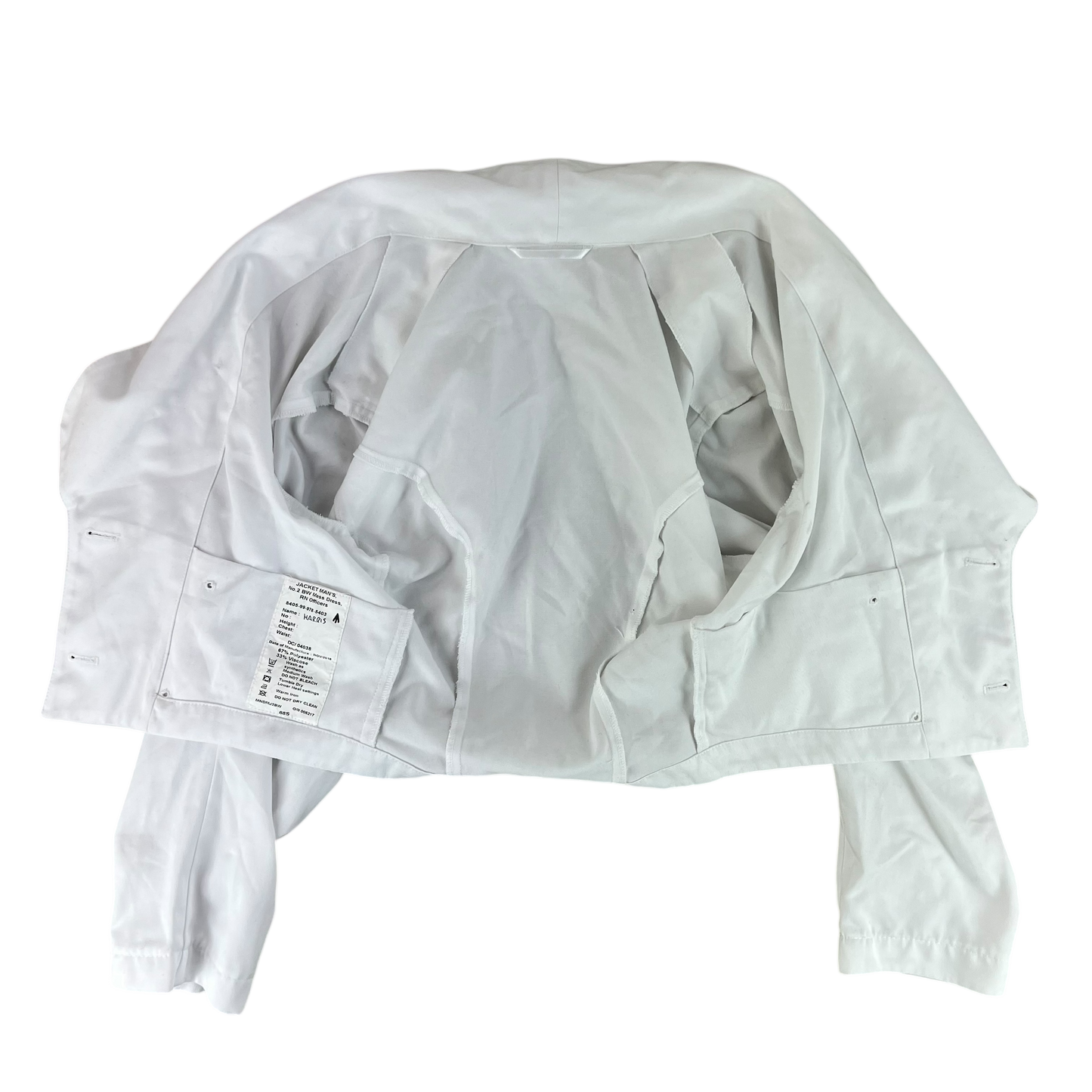 British Royal Navy Tropical No. 2BW Mess Dress Jacket - Small 88S