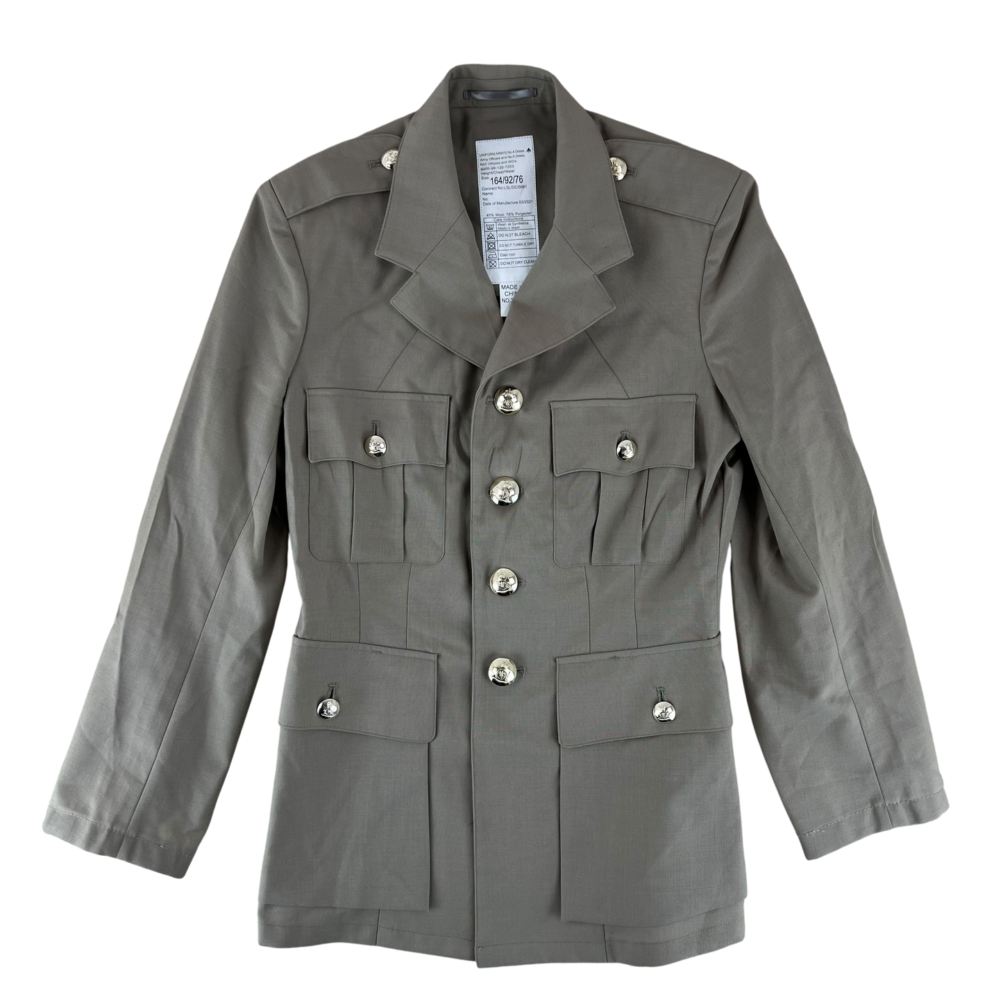 British Army No. 6 Tropical Dress Jacket - Royal Artillery Regiment - Medium 164/92