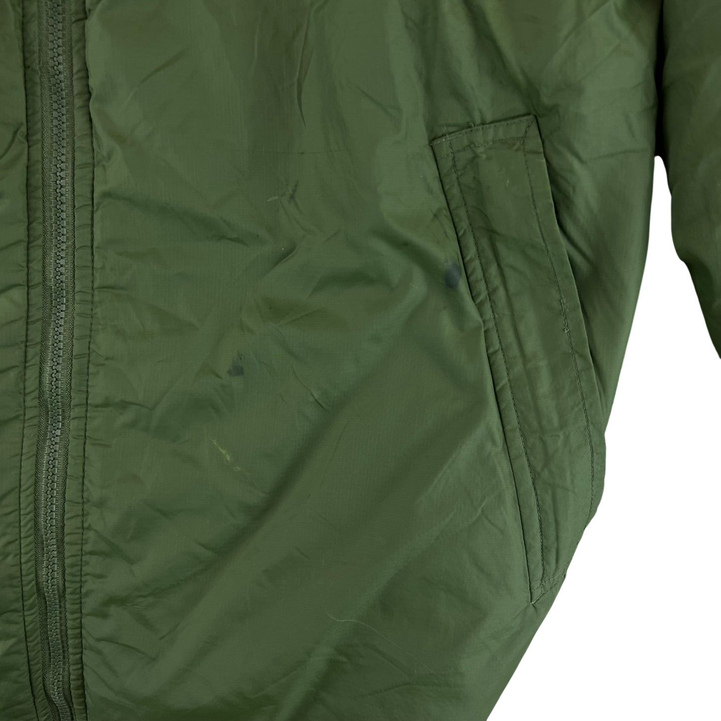 British Army Reversible Thermal Olive Green / Tan Quilted Jacket - Medium