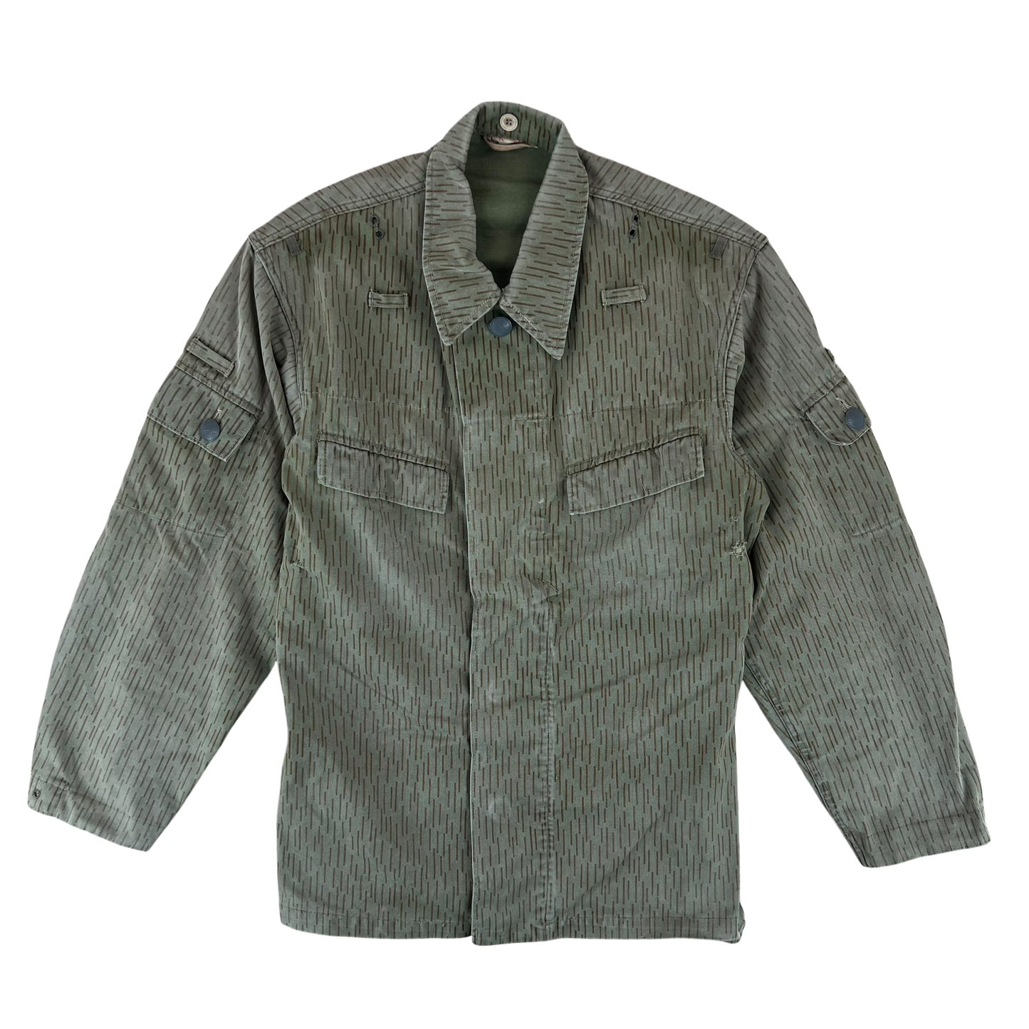 East German Army NVA DDR Raindrop Strichmuster Camouflage Jacket - Medium k44
