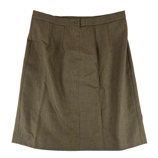 British Army Women's Barracks Brown Ceremonial FAD No. 2 Dress Skirt - W38 L28