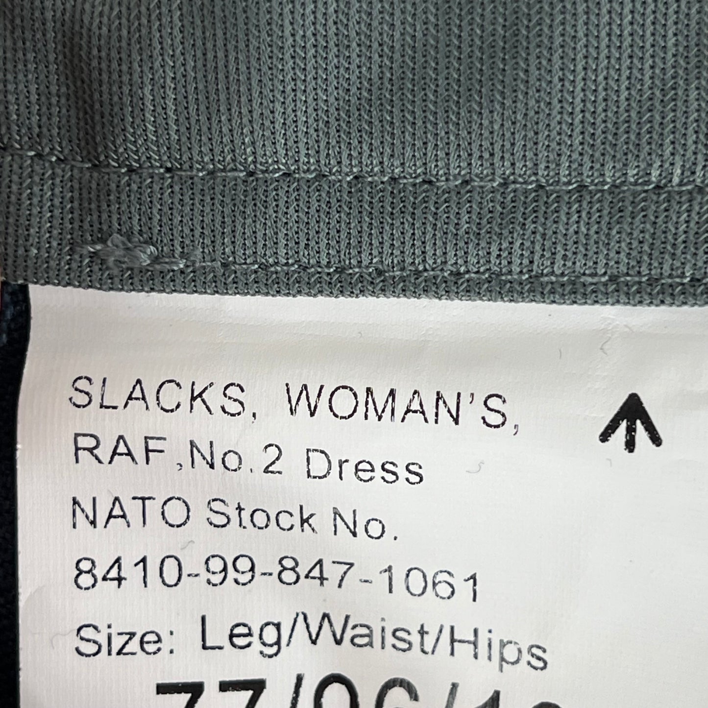 British RAF Women's No. 2 Blue Dress Slacks Trousers