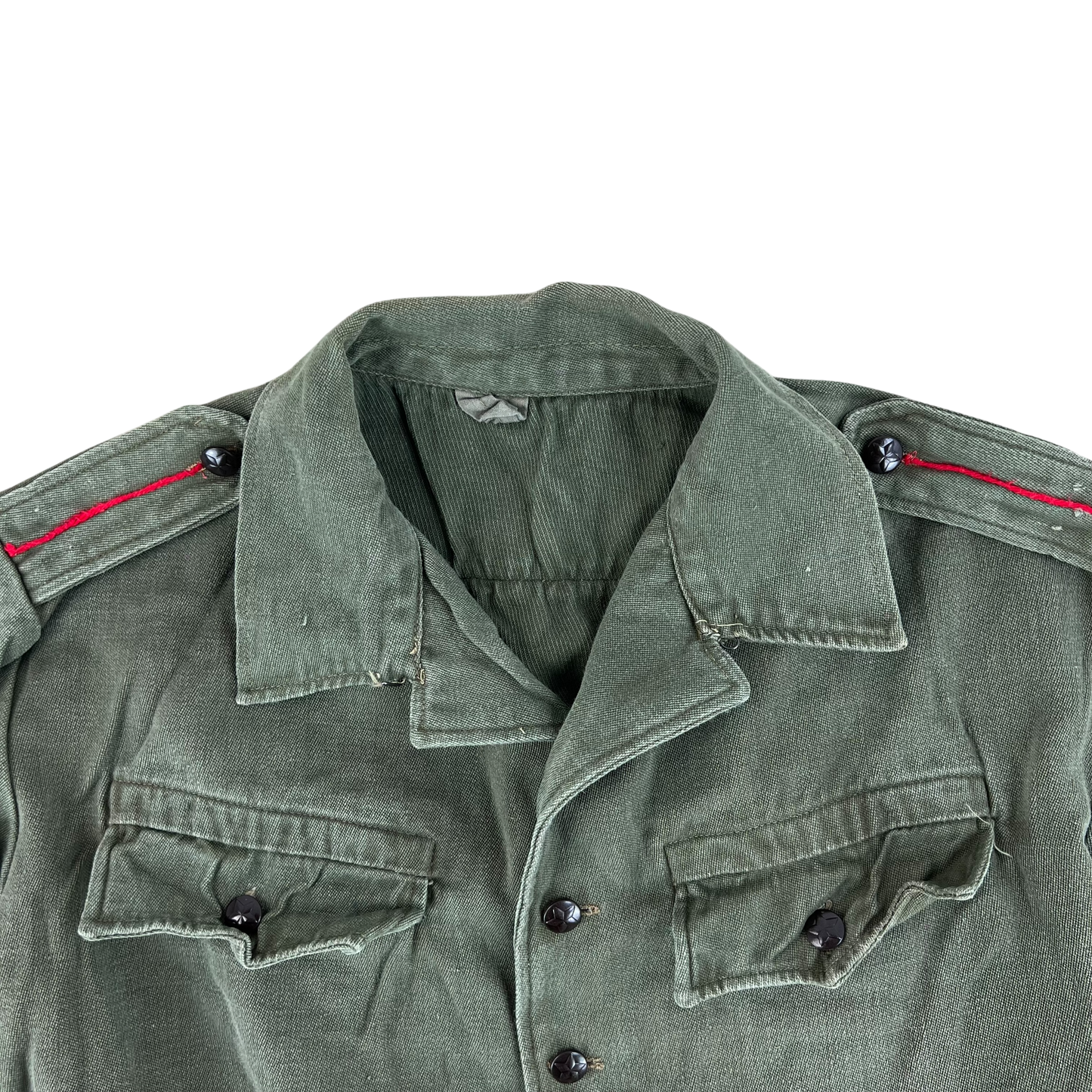 Bulgarian People's Army Olive Green Cossack Shirt - Medium