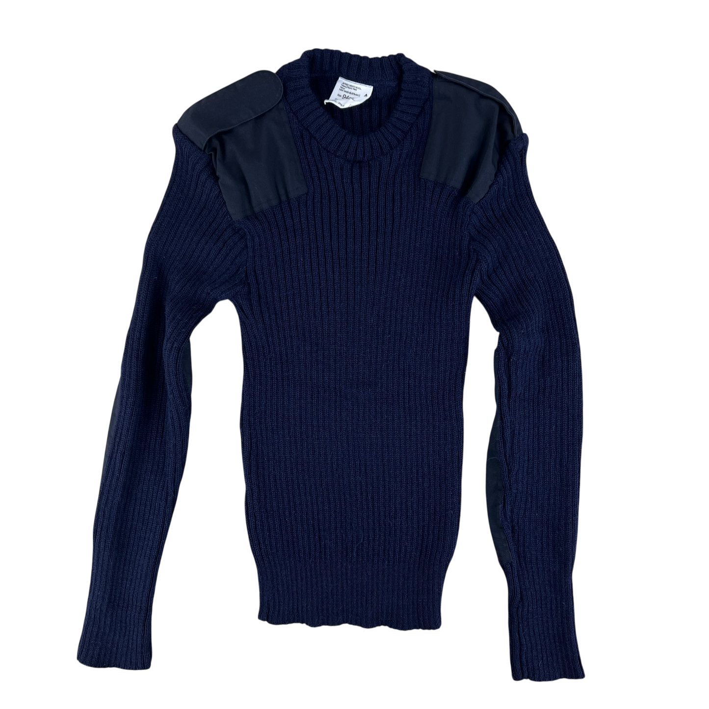 British Royal Navy Wool Crew Neck Pullover Jersey Jumper - Medium 94cm