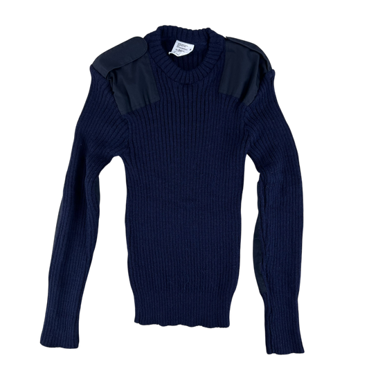 British Royal Navy Wool Crew Neck Pullover Jersey Jumper - Medium 94cm