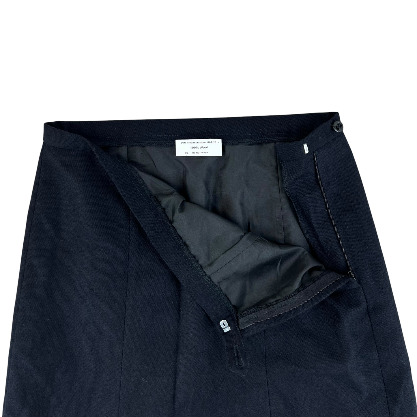 British Royal Navy Women's No. 1B Dress Class I Black Skirt - W31 L26