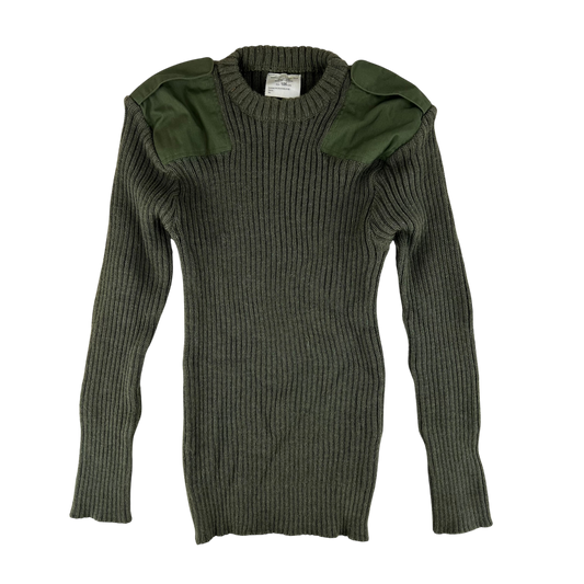 British Army Olive Green Pullover Jumper - Large 106cm