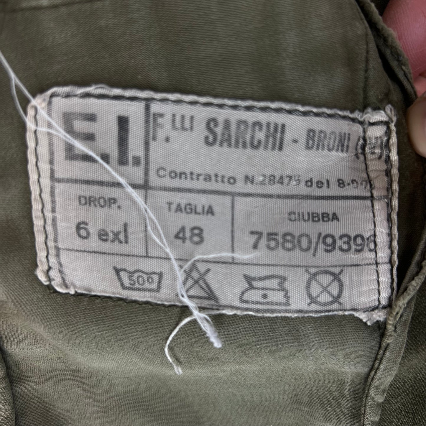 Italian Army Olive Drab Roma 75 Safari Jacket - Medium