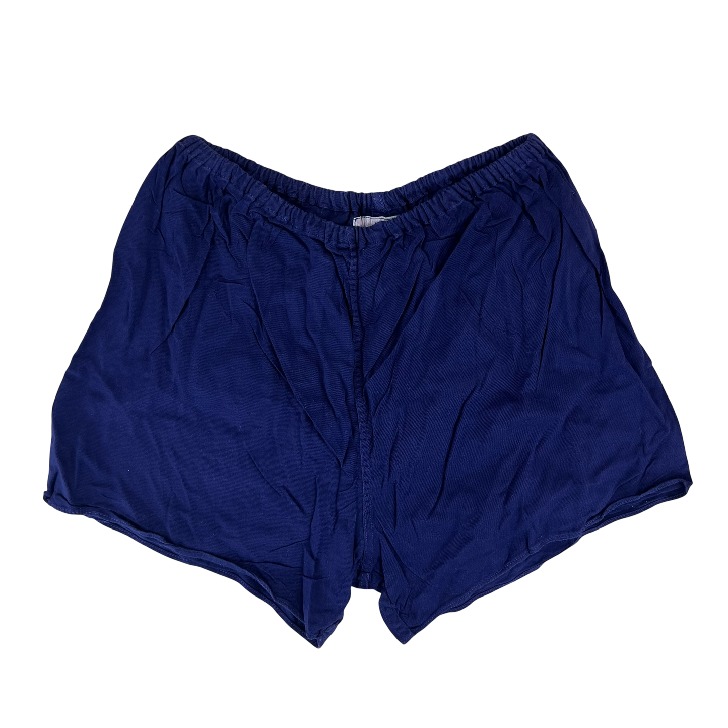 West German Army Cotton PT Navy Blue Swim Shorts - Medium