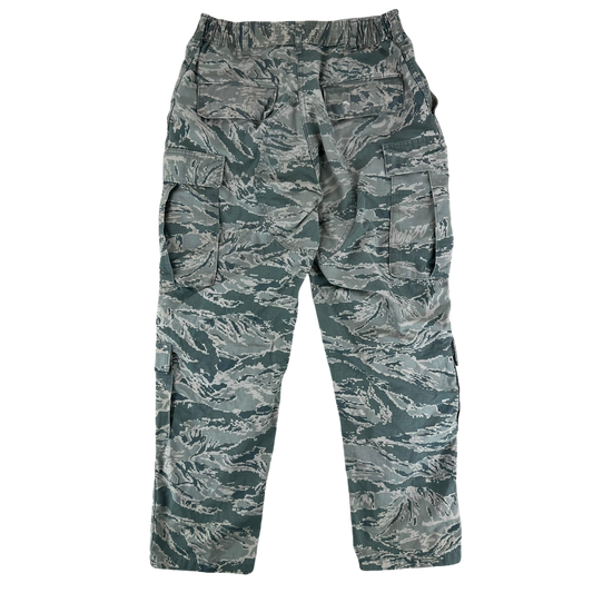 US Air Force Digital Tiger Stripe DTS Pixel Camouflage BDU Combat Trousers - W28 L31