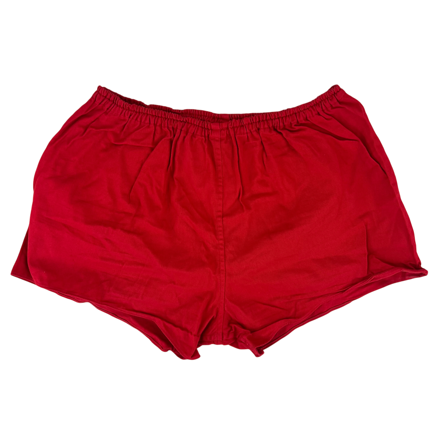 West German Army Cotton PT Red Swim Shorts - Medium