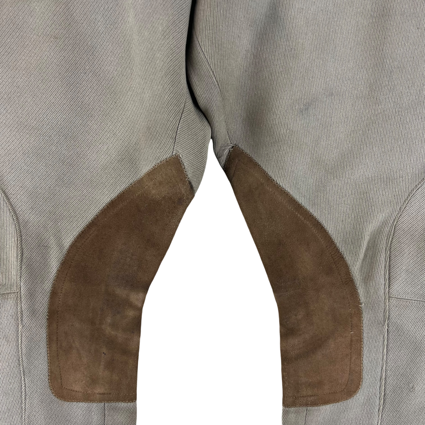 British Army 50s Khaki Cavalry Riding Trousers Jodhpurs - W22 L26.5