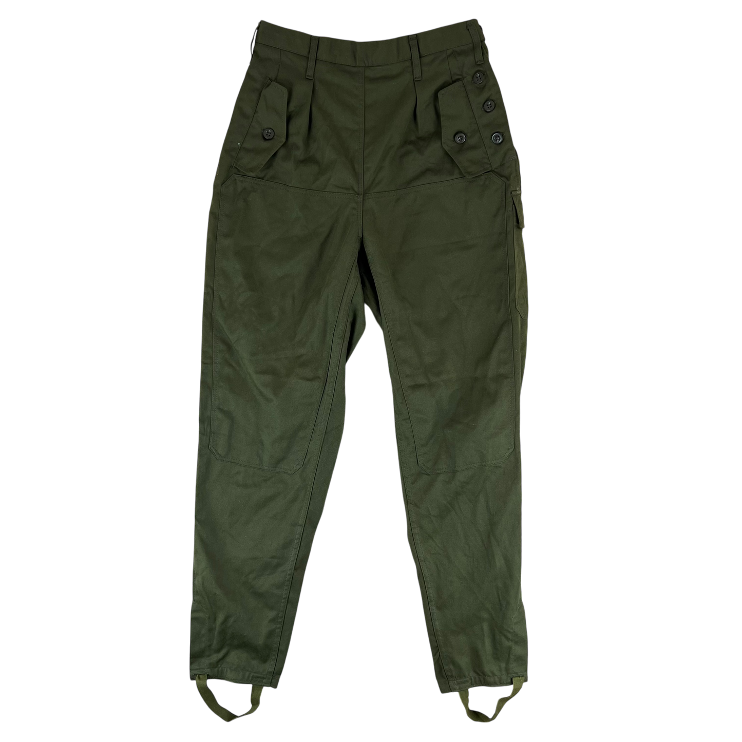 Czechoslovak Army M85 Women's Olive Green Trousers - W28 L30.5