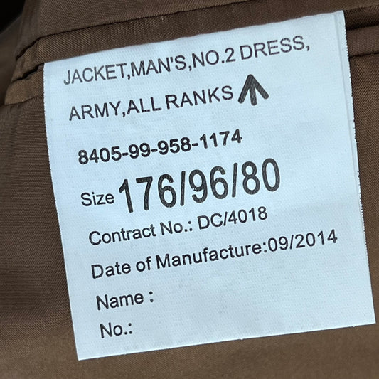 British Army No.2 FAD Dress Jacket - Medium 176/96