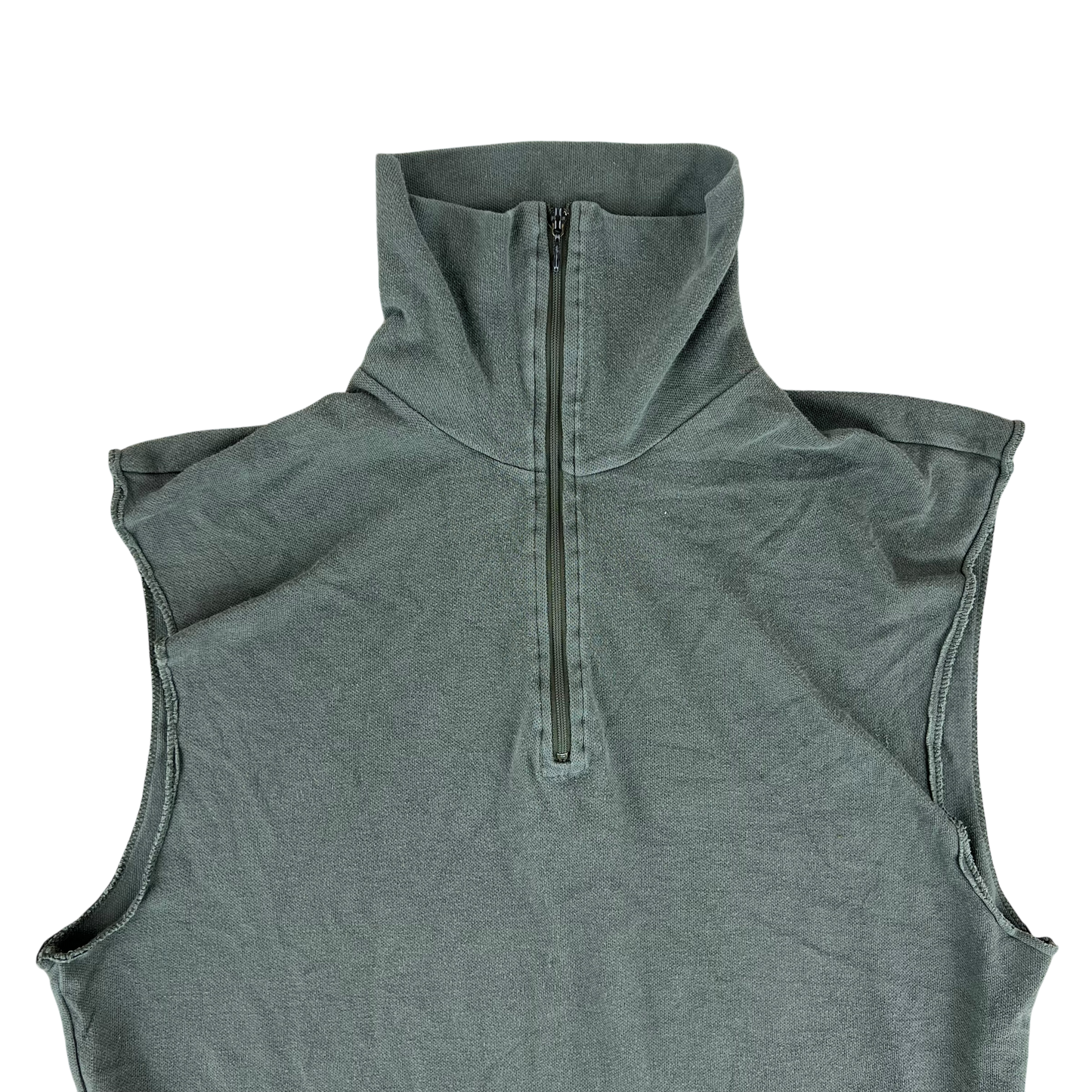 French Army Norgie Pullover Vest 80s Sage Grey - Medium