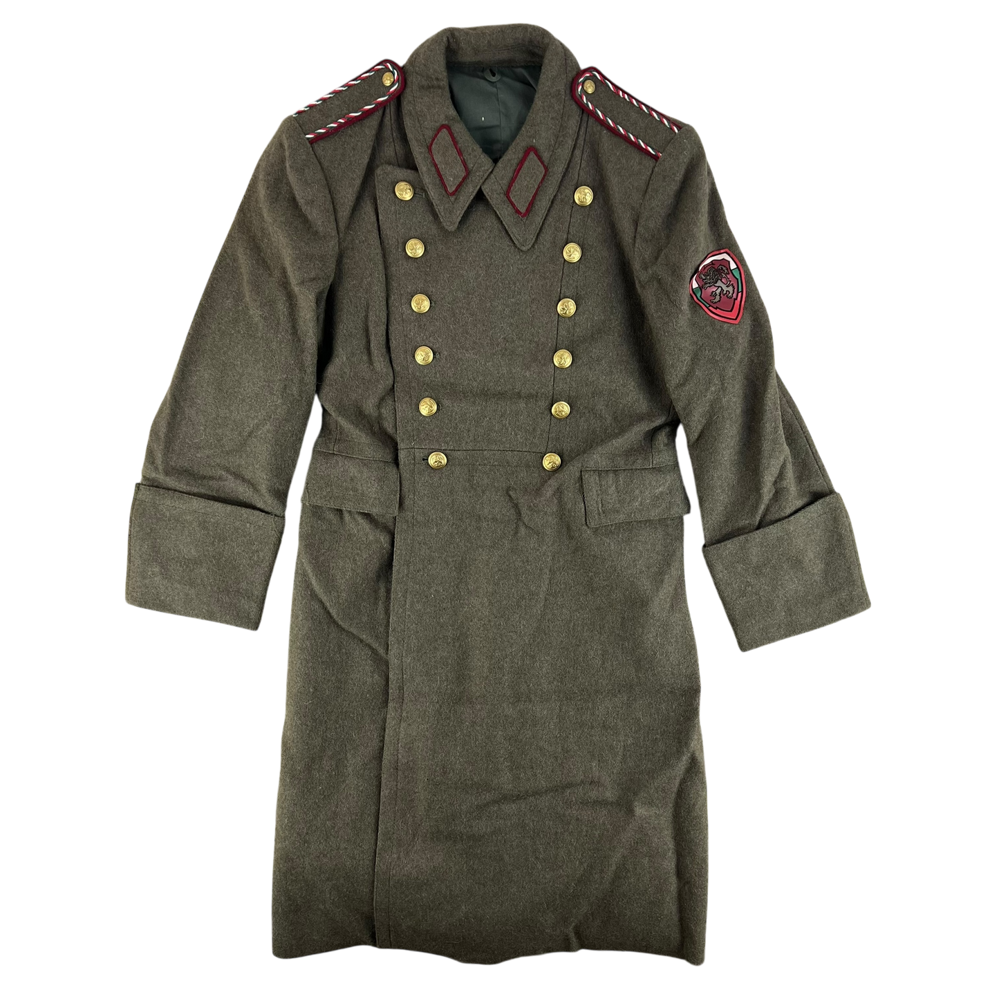 Bulgarian Army Khaki Wool Greatcoat - Medium