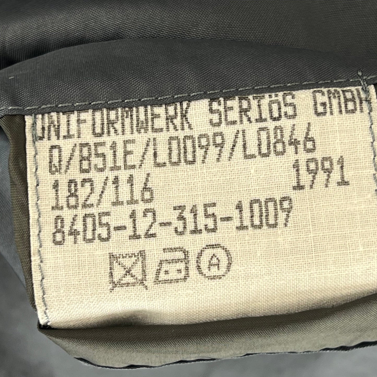 German Army Grey Dress Jacket - Large 182/116