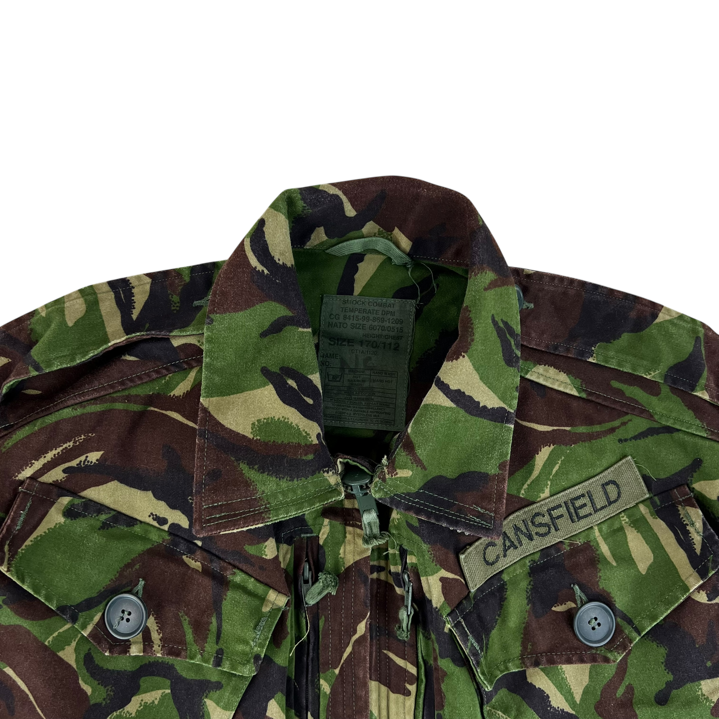 British Army 84 Pattern Woodland DPM Camo Combat Smock - Large 170/112