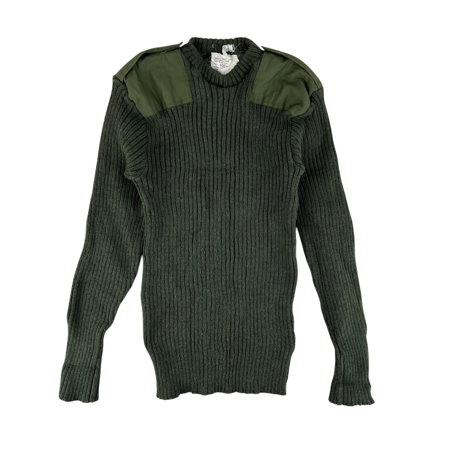British Army Olive Green Pullover Jumper - Medium 100cm