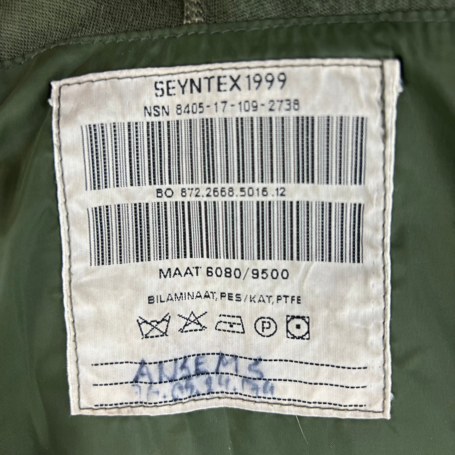 Dutch Army M93 DPM Woodland Camouflage MVP Parka - Medium