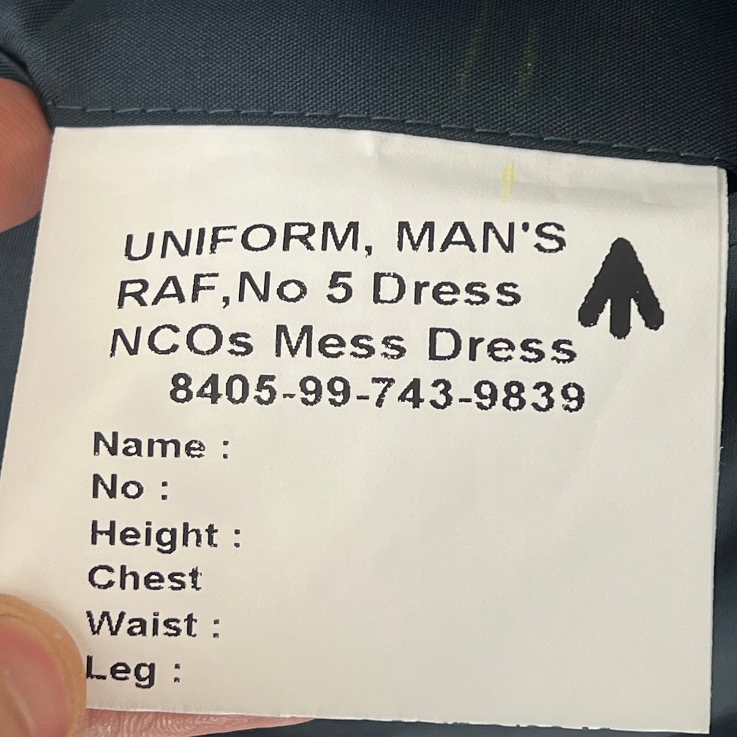 British RAF No. 5 NCO Mess Dress Jacket - Large 108L