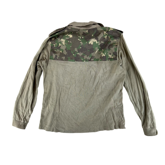 Romanian Army M2017 Woodland Camouflage Polo Top - Medium