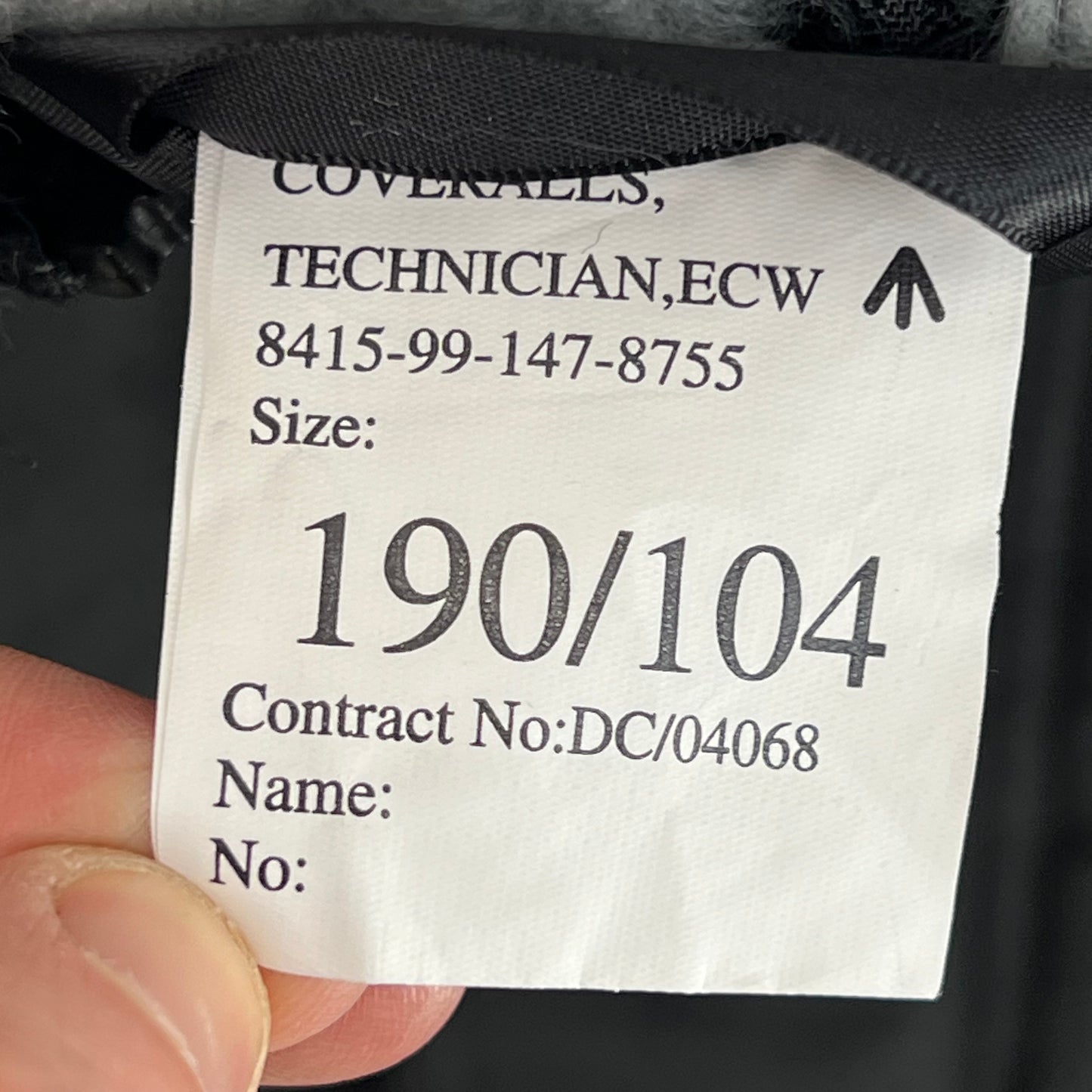 British Army Technician's Extreme Cold Weather Coveralls - Large 190/104