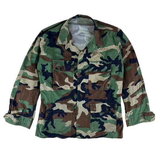 US Army M81 Woodland Camouflage BDU Combat Jacket - Medium