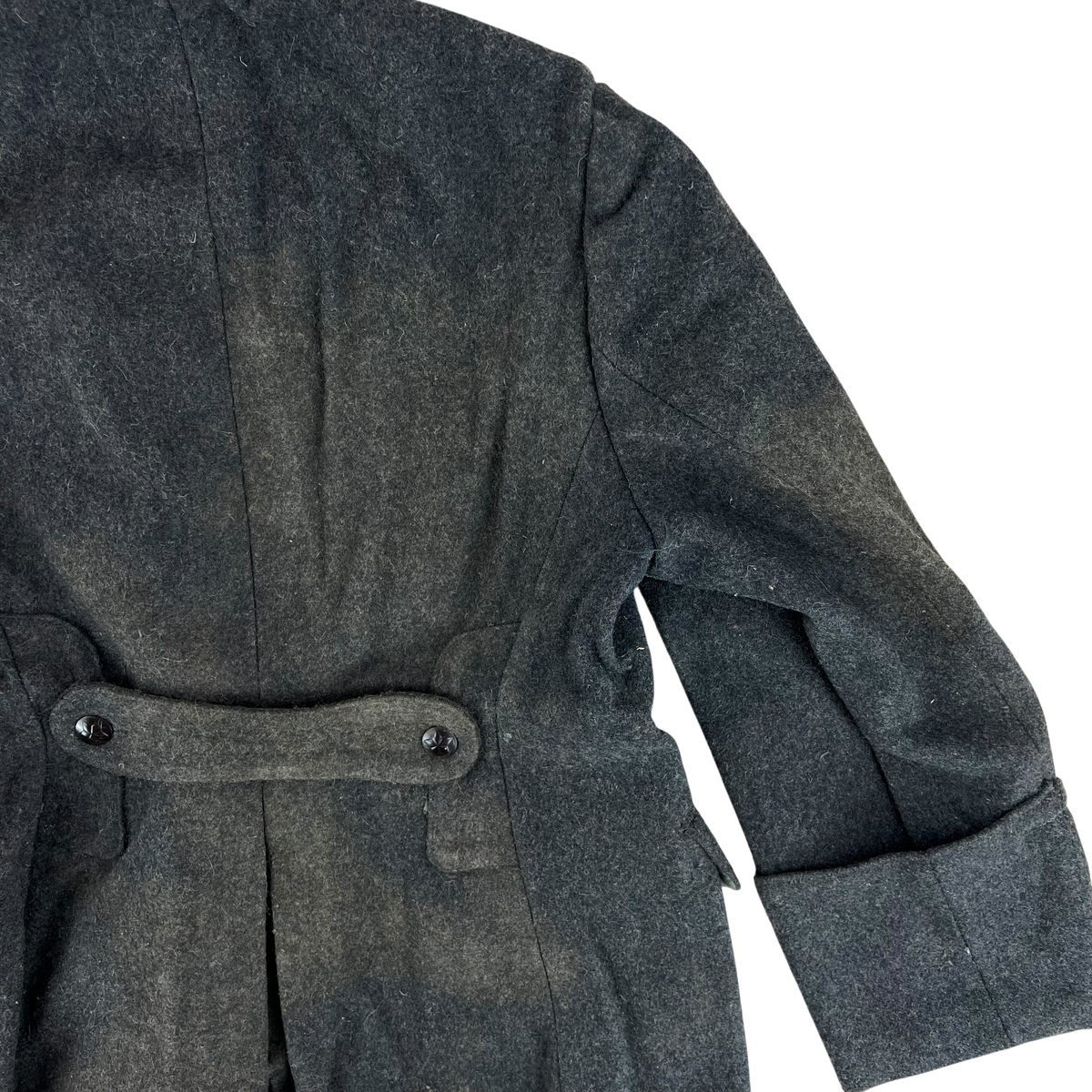 Bulgarian People's Army 80s Grey Wool Greatcoat - Large