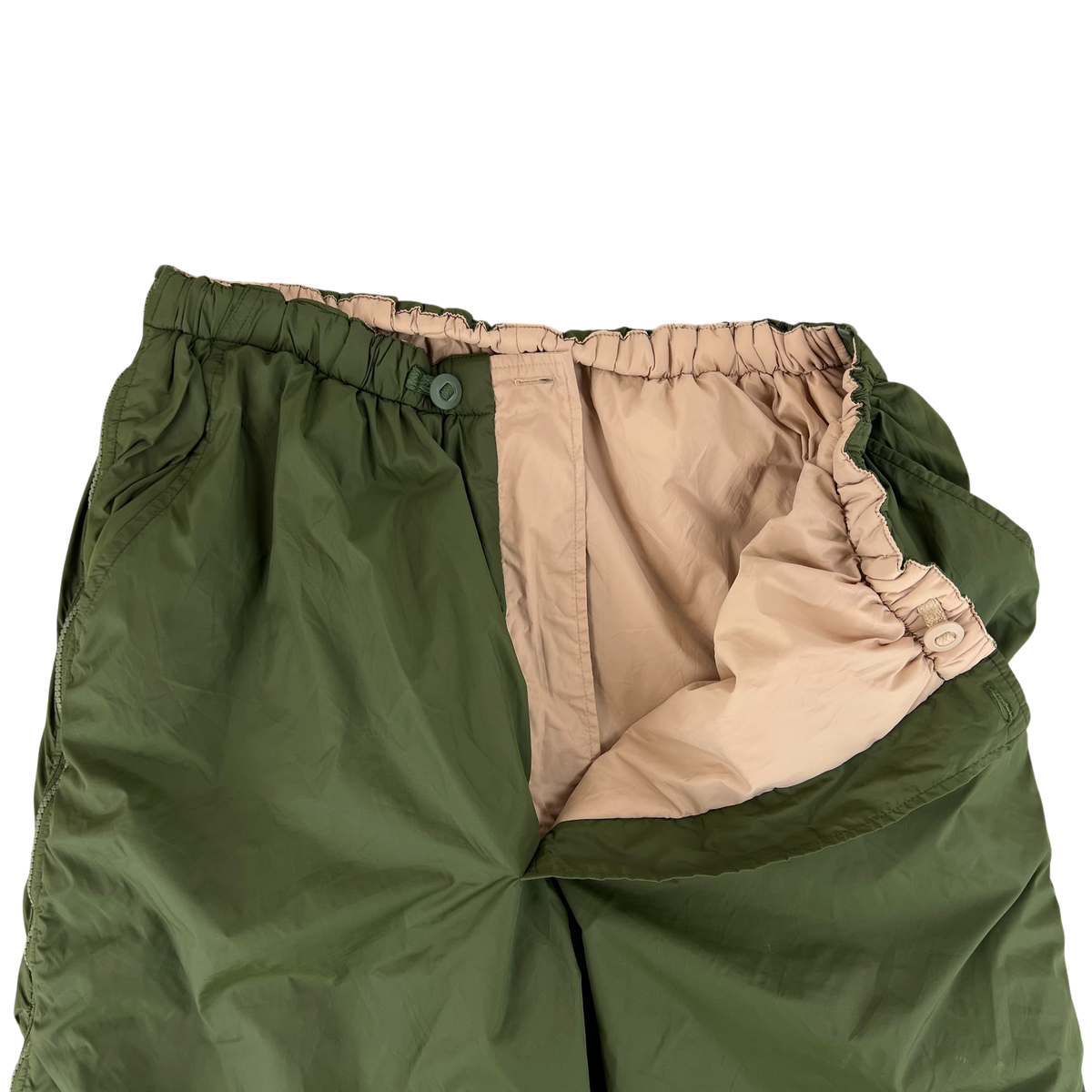 British Army Reversible Thermal Olive Green / Tan Quilted Trousers - Medium