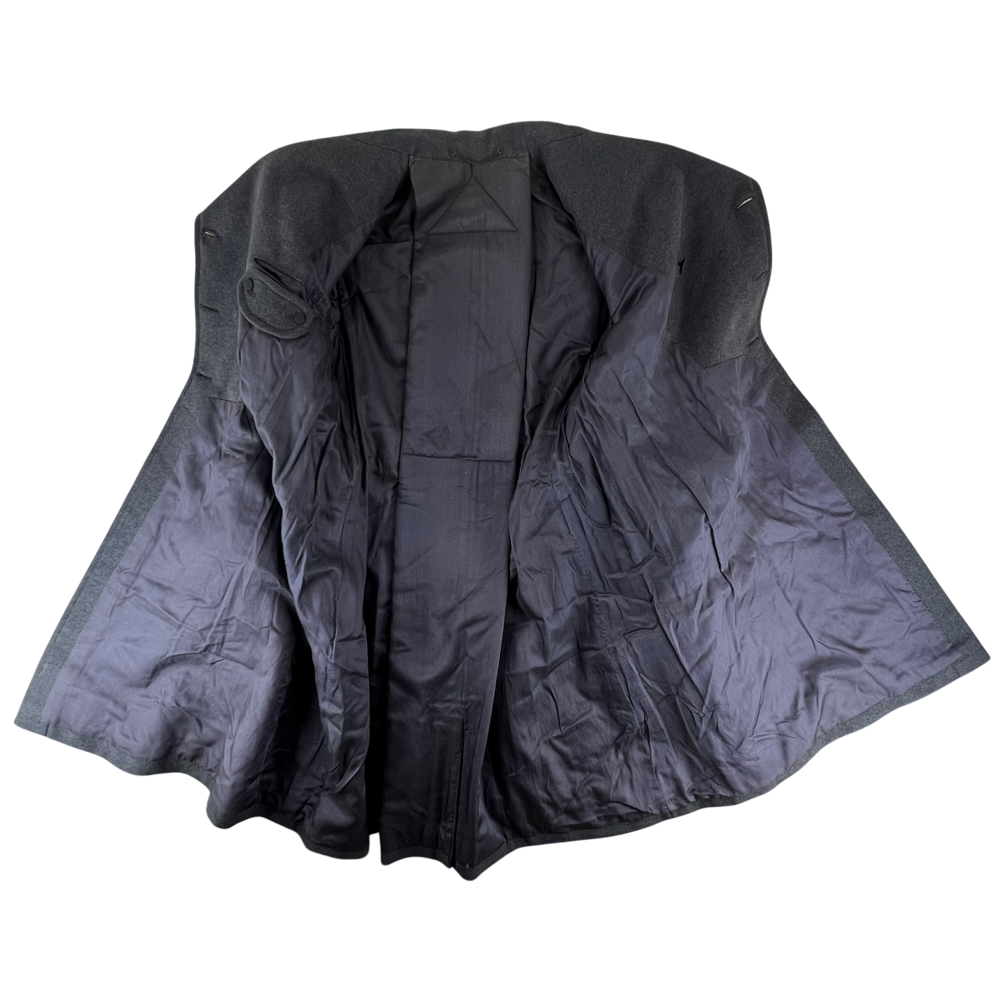British RAF 40s Wool Greatcoat - Large
