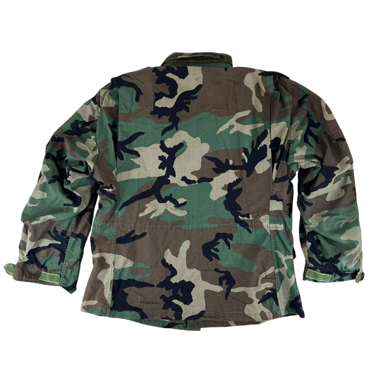 US Army M81 Woodland Camo M65 Cold Weather Field Coat - Large Regular