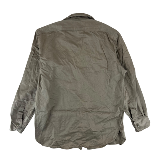 Greek Army M65 Khaki Shirt Long Sleeve - Large
