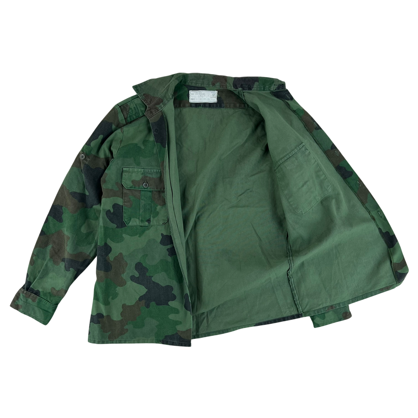 Serbian Army M93 Oak Leaf Camouflage Shirt - Medium