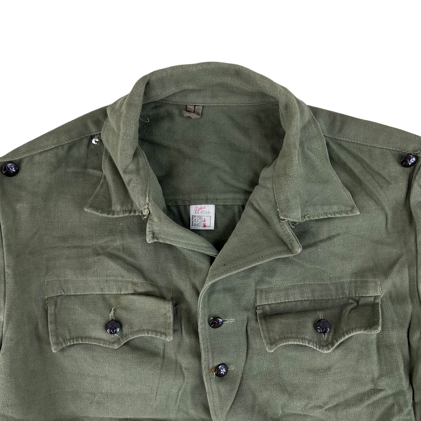 Bulgarian People's Army Olive Green Cossack Shirt - Large