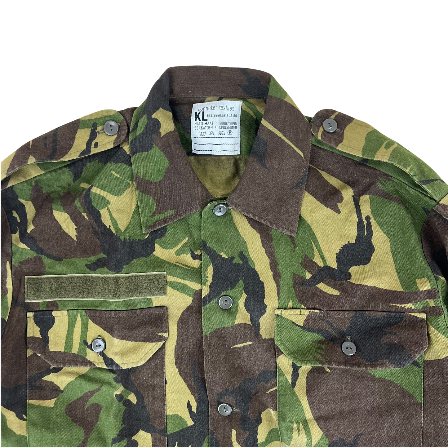 Dutch Army Field Shirt DPM Woodland Camouflage Long Sleeve - Medium