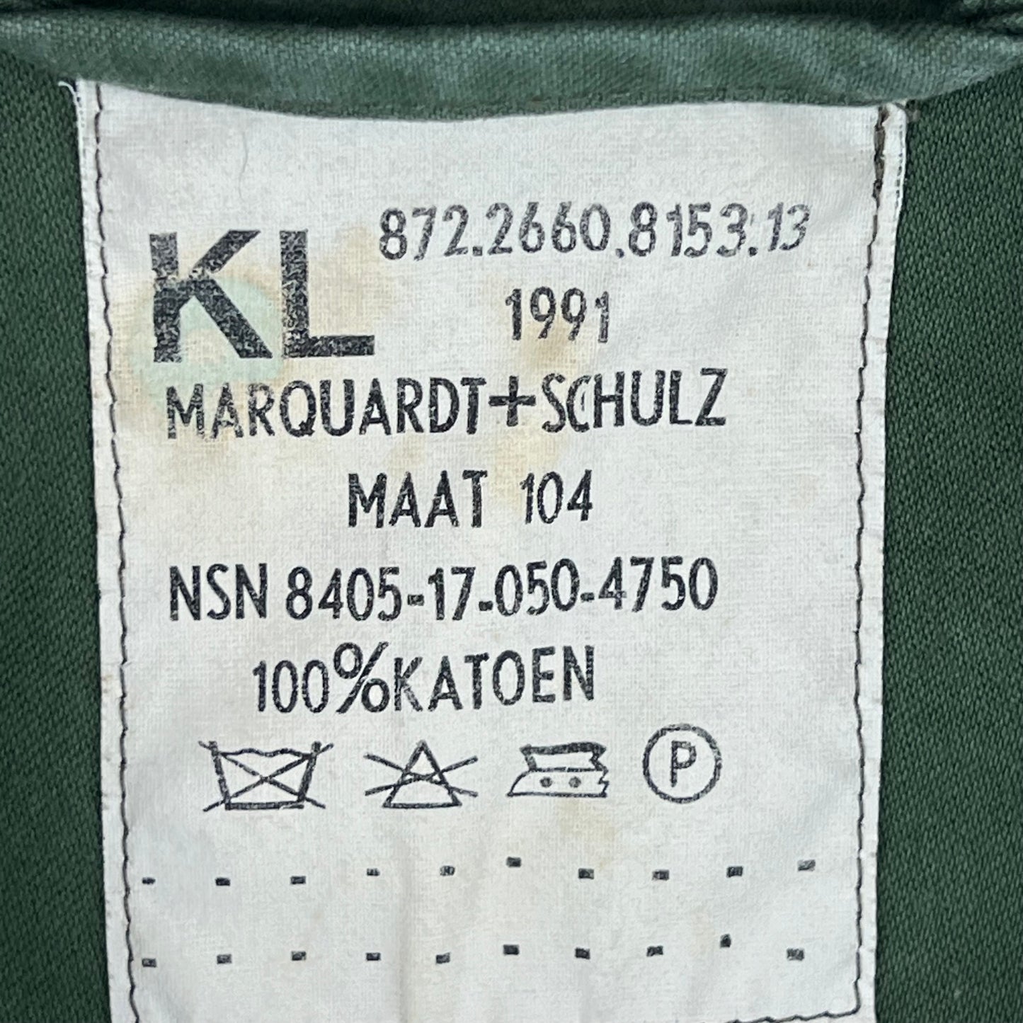 Dutch Army Field Shirt Jacket Green Long Sleeve - Large