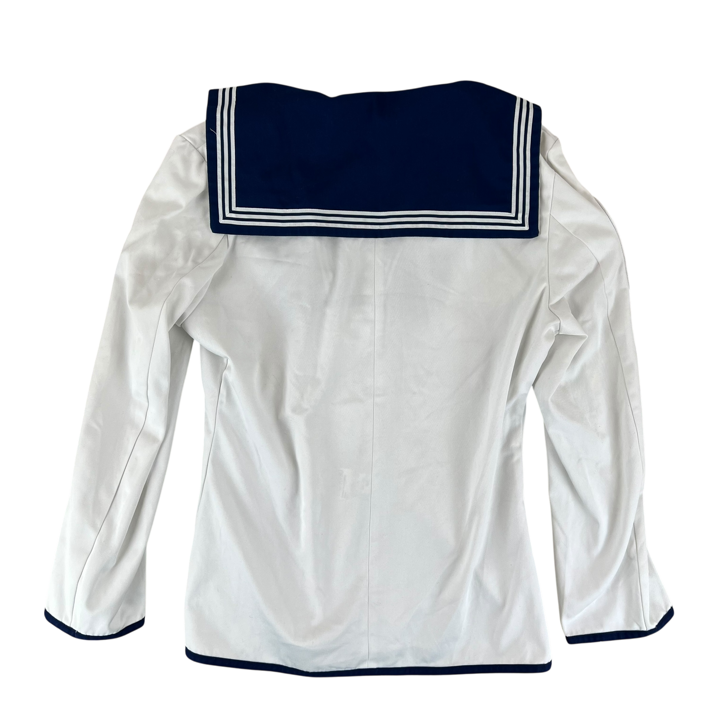 British Royal Navy Class II White Jumper Sailor's Top - Medium 176/96