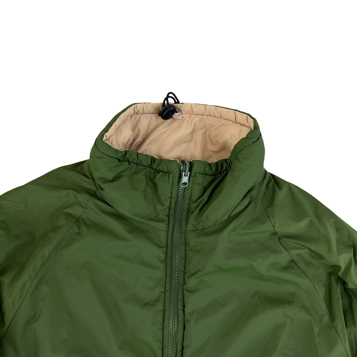 British Army Reversible Thermal Olive Green / Tan Quilted Jacket - Medium