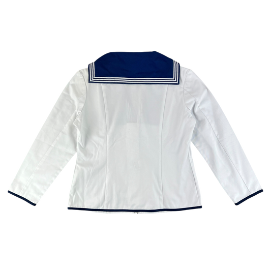 British Royal Navy Women's Class II White Jumper Sailor's Top - Large 170/108