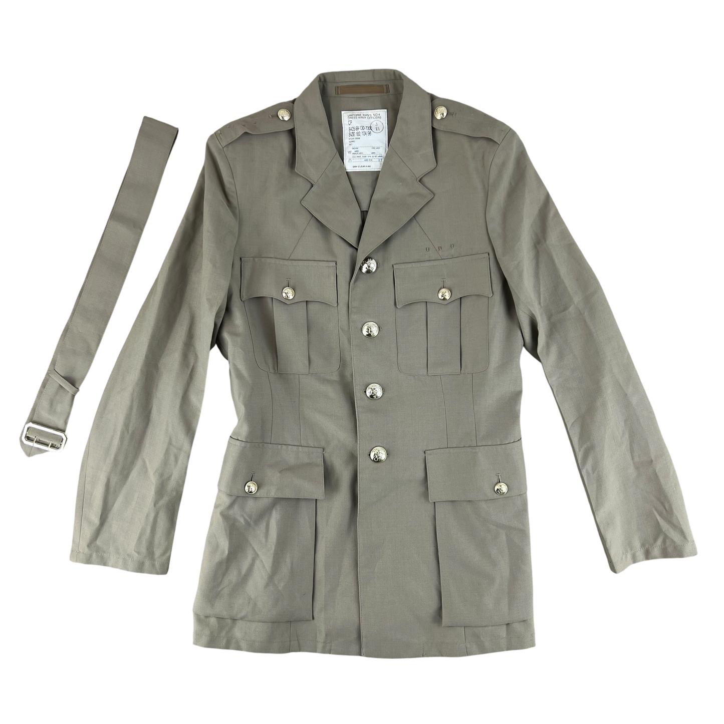 British Army No. 6 Tropical Dress Jacket w/ Belt - Grenadier Guards - Large 182/104
