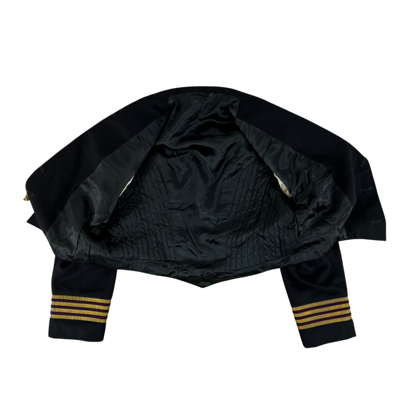British Royal Navy 70s Mess Dress Jacket - Royal Fleet Auxiliary - Large