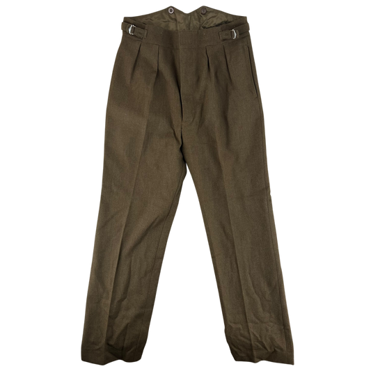 British Army Brown Service Dress Trousers - W33 L31.5