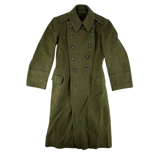 Romanian People's Army 70s Khaki Wool Greatcoat - Small