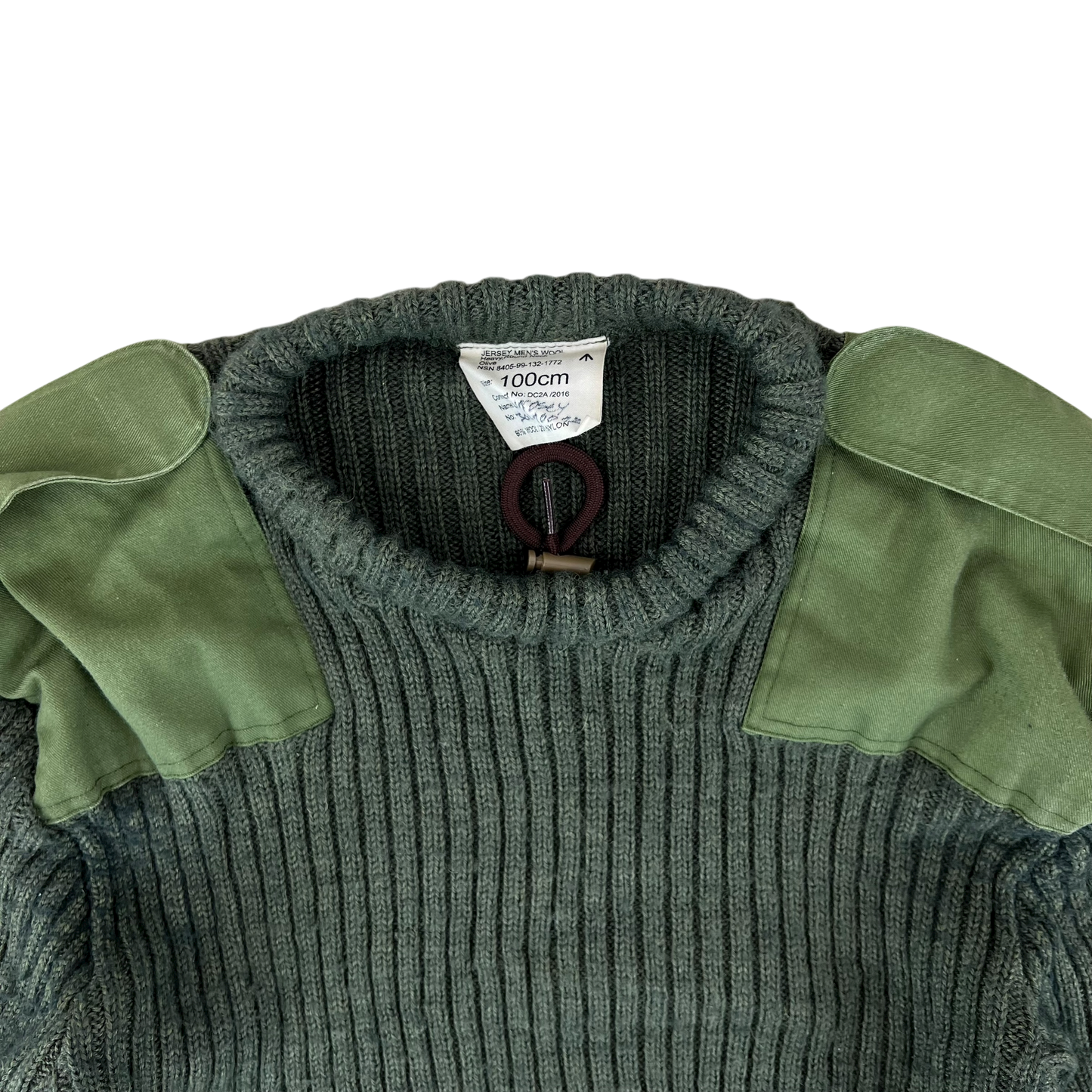 British Army Olive Green Pullover Jumper - Medium 100cm
