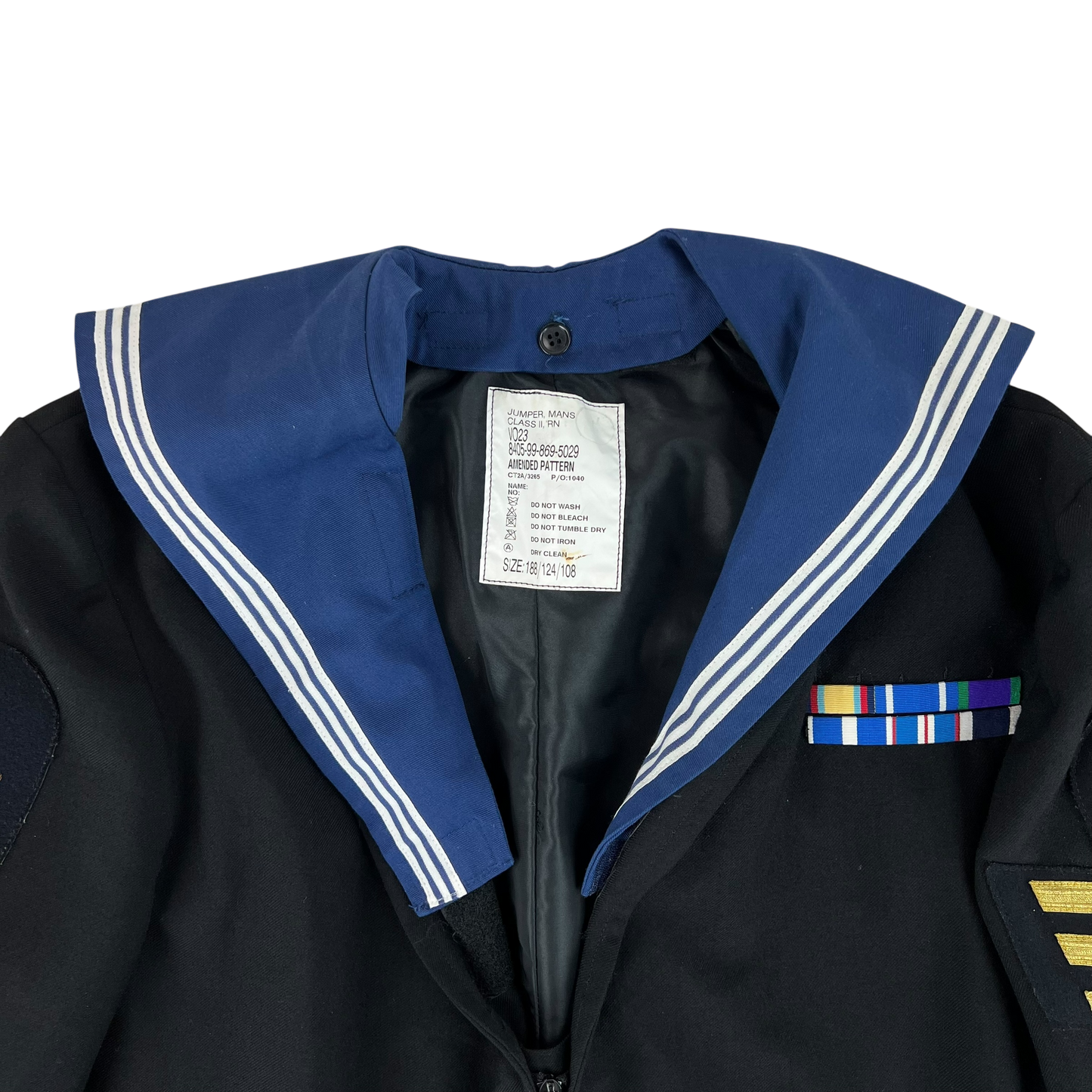 British Royal Navy Class II Jumper Sailor's Top - X Large 188/124